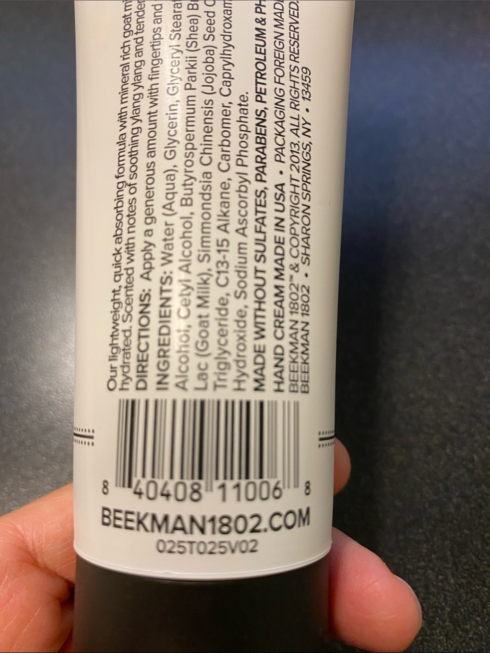 Beekman 1802 White and Black Ylang Ylang & Tuberose Hand Cream - Picture 5 of 5